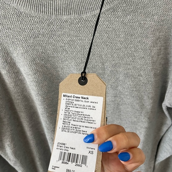 Prana Grey Milani Grey Crewneck - Picture 3 of 5